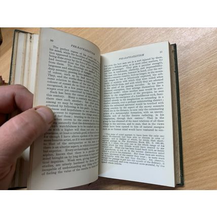 1920 JOHN RUSKIN "PRE-RAPHAELITISM" SMALL ANTIQUE HARDBACK BOOK (P3)