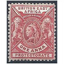 British East Africa 1896 SG66 1a Carmine-Rose Mounted Mint.