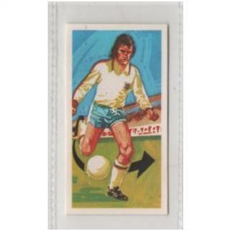 1976 Brooke Bond Tea card Play Better Soccer no.28 The volley