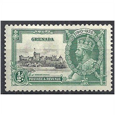 Grenada 1935 SG145 1/2d Black & Green Silver Jubilee Mounted Mint ..