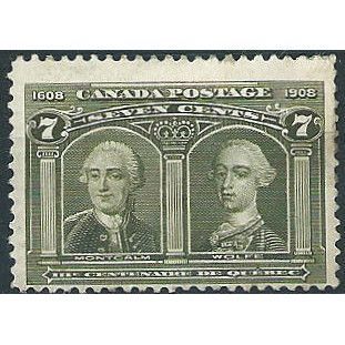 Canada 1908 SG192 7c Olive-Green Tercentenary Mounted Mint ... .