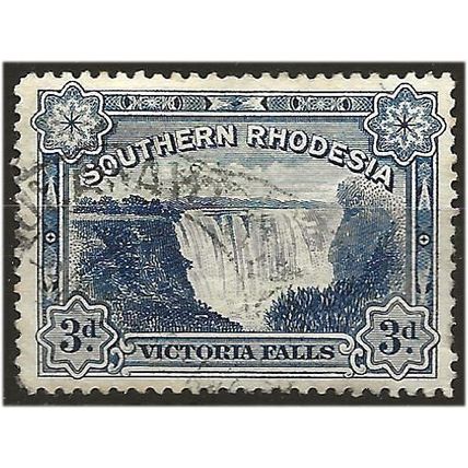 Southern Rhodesia 1932 SG30 3d Deep Ultramarine Fine Used . .. .
