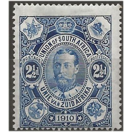 South Africa 1910 SG1 2 1/2d Deep Blue Mounted Mint . .. .