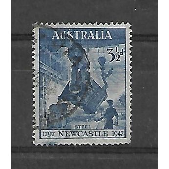 Australia.SG220 3 1/2d Steel Foundry.Fine Used.Sep20