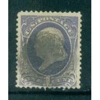 Used 206 1c Benjamin Franklin Just Clears M00767