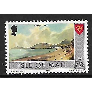 ISLE OF MAN 1973 7 1/2p RAMSEY BAY SG 25 M MINT