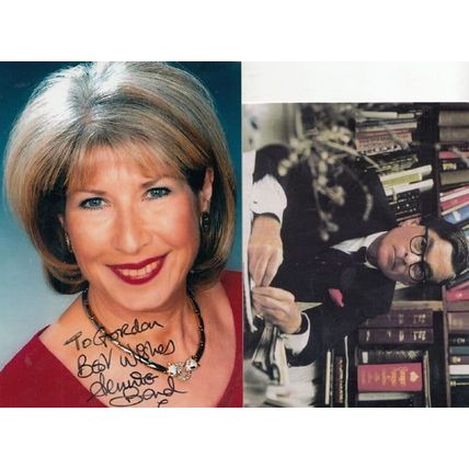 Jennie Bond Royalty News Correspondent Hand Signed Photo & Harold Brooks Baker