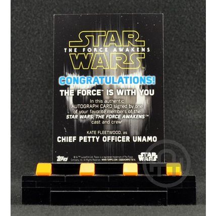 Topps Star Wars The Force Awakens S2 – Autograph Purple – Kate Fleetwod 36/50