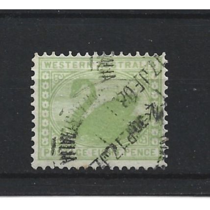 WesternAustralia.SG121 8d Apple-Green.Fine Used.Oct24
