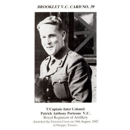 Captain Patrick Porteous Dieppe France WW2 Victoria Cross Postcard