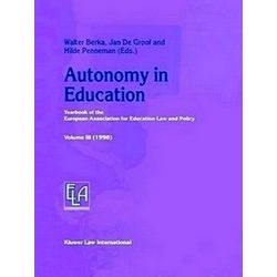 Yearbook of the European Association for Education Law and Policy: Autonomy in E
