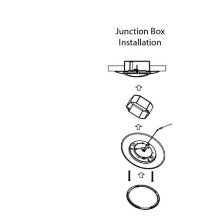 Volume 1-Light Integrated LED Indoor/Outdoor Black Surface/Wall Mount Frost Lens
