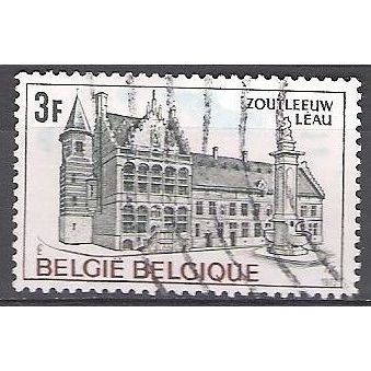 Belgique 1973 Michel 1744 O Cote (2008) 0.25€ l'Eau Mairie, les halles, fontaine