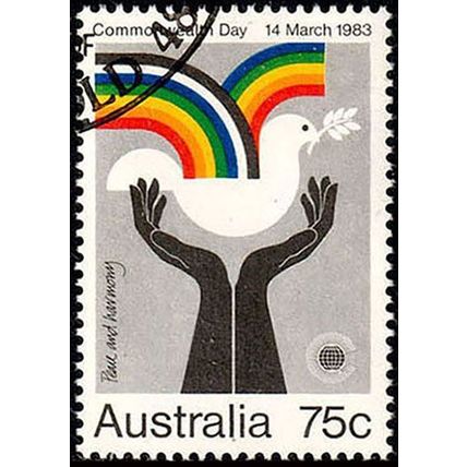 Australia 1983 Commonwealth Day 75c Used Stamp Peace and Harmony