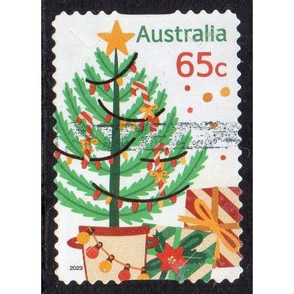 Australia 2023 Christmas - Christmas Tree 65c s/a Used