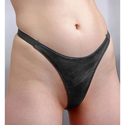 Strict Leather Spiked Thong Panties SM Small Medium Bondage BDSM S&M BDS&M Real!