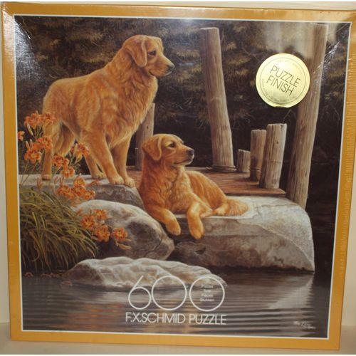 1994 F.X. Schmid Golden Friends 600 Piece Puzzle Sealed