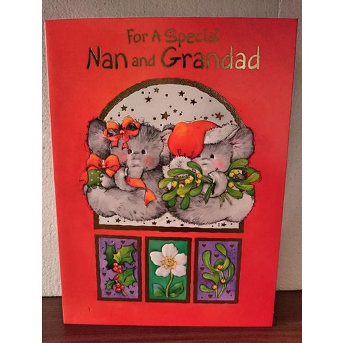 Large Christmas Cards - For A Special Nan & Grandad 01