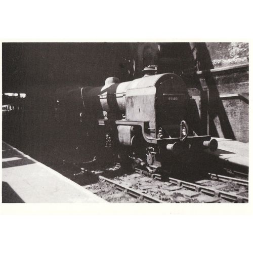 Railway Postcard LMS 45500 Patriot Manchester Victoria 1960 Fowler 4-6-0 Loco