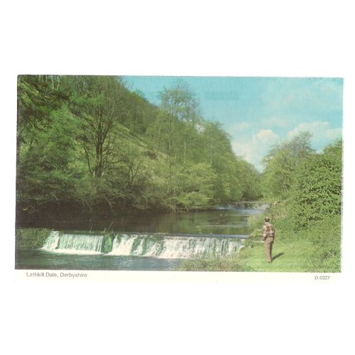LATHKILL DALE, DERBYSHIRE. unused vintage postcard by Dennis =