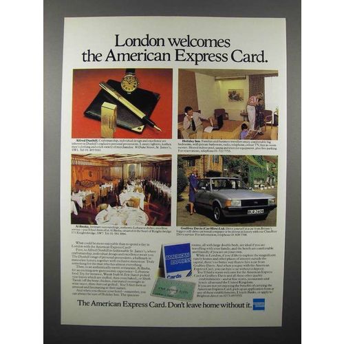 1979 American Express Card Ad - London Welcomes American