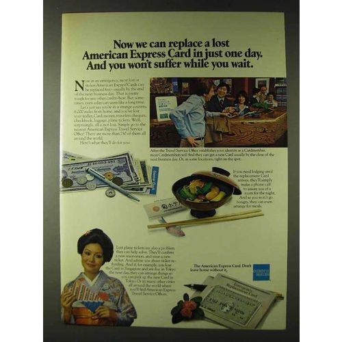 1979 American Express Express Ad - We Can Replace