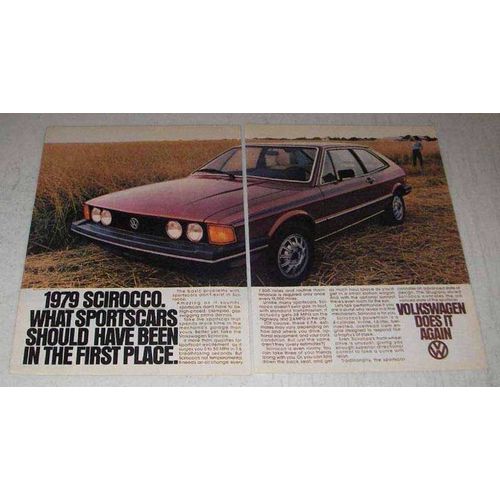 1979 Volkswagen Scirocco Ad - In The First Place