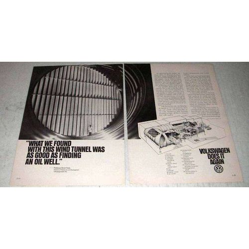 1979 Volkswagen Wolfsburg Wind Tunnel Ad - We Found