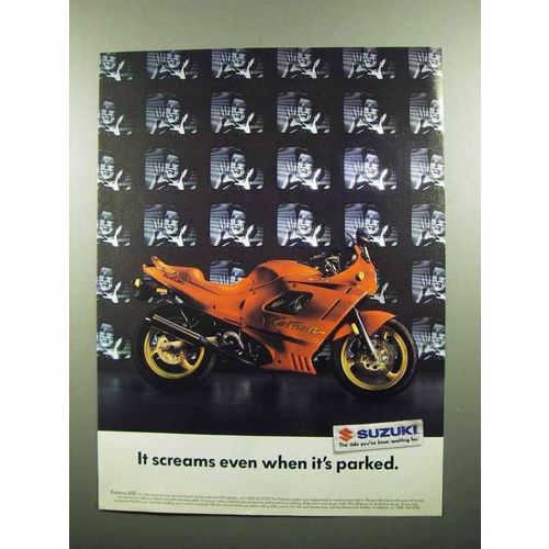 1990 Suzuki Katana 600 Motorcycle Ad - It Screams