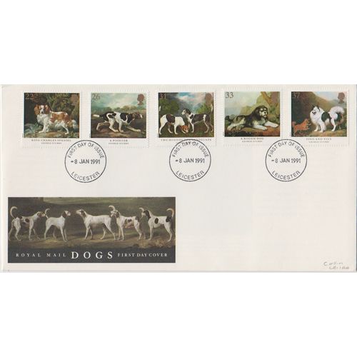 GB 1991 Dogs GPO FDC Leicester pm see others