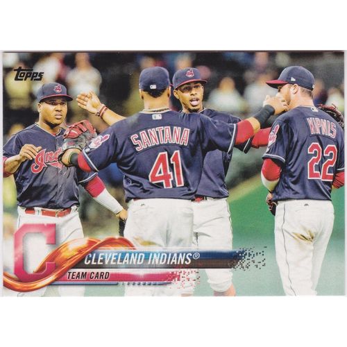 2018 Topps Cleveland Indians team set with updates -38 cards