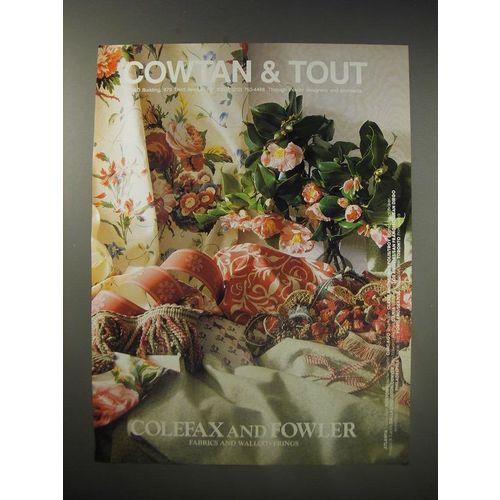 1990 Cowtan & Tout Ad - Colefax and Fowler Fabrics and Wallcoverings