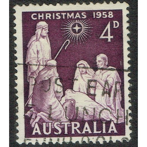 Australia 1958 Christmas 4d Deep Violet SG307 GU