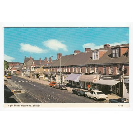 High Street Heathfield Postcard East Sussex
