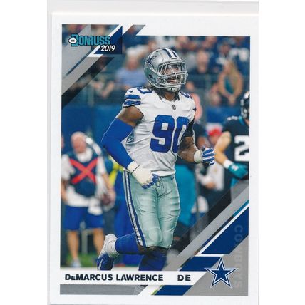 2019 Donruss Football Base 76 DeMarcus Lawrence Dallas Cowboys