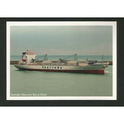 Merchant Ship Postcard Seatrade MS Discovery Bay at Dover