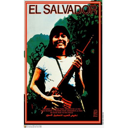 Political Poster.SET of 5.Cuban Propaganda.Solidarity El Salvador independence