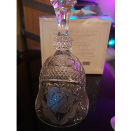 Cut Glass Bell Floral Design