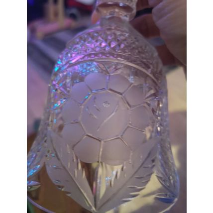 Cut Glass Bell Floral Design