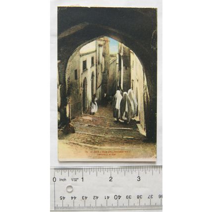 vintage postcard Alger Rue Des Janissaires, Jazinary Street