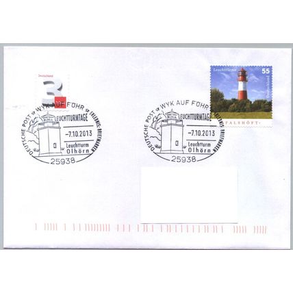 Germany pmk. Wyk auf Föhr 'Olhörn Lighthouse' 2013