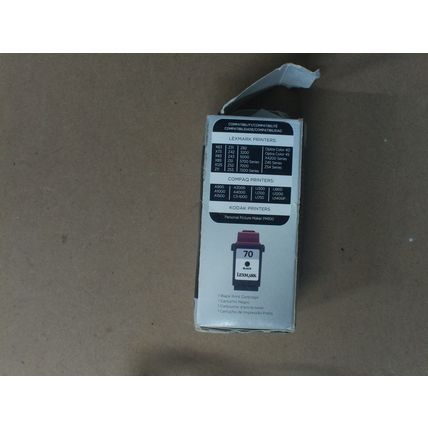 GENUINE Lexmark 70 BLACK INK CARTRIDGE 12A1970 Lexmark Compaq Printers