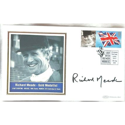 GOLD MEDAL WINNERS SIR STEVE REDGRAVE & RICHARD MEADE HAND SIGNED AUTOGRAPHS ON