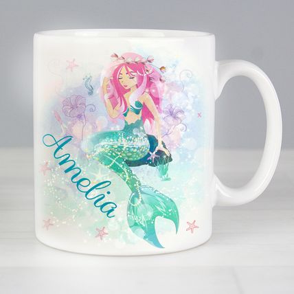 Mermaid mug for daughter children girlfriend happy birthday congratulations