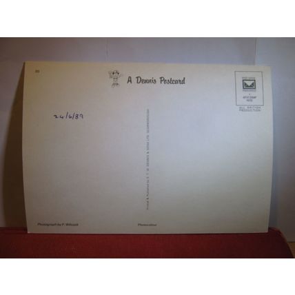MAM TOR, DERBYSHIRE unused postcard by E T W Dennis dated 1989 #
