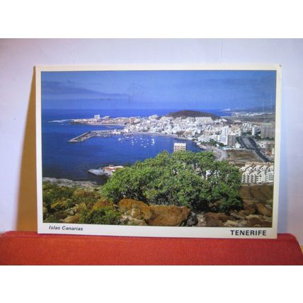 LOS CRISTIANOS, TENERIFE, SPAIN used postcard 1989 postmark =