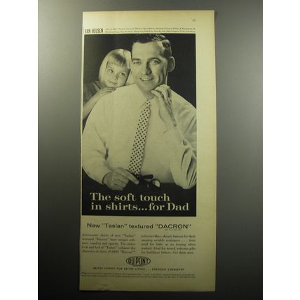 1957 Du Pont Dacron Advertisement - Van Heusen Shirt - The soft touch in shirts