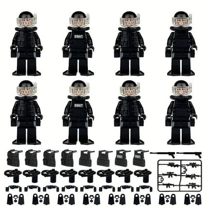 8 pcs SWAT/Military Police Frogman Set.