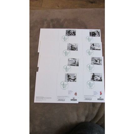 2015 GB PHQ FDC Cover Postcards - Rugby Union World Cup set