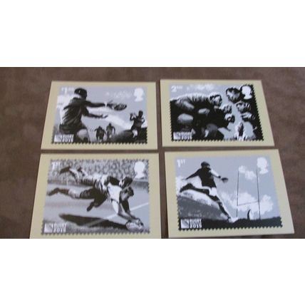 2015 GB PHQ FDC Cover Postcards - Rugby Union World Cup set